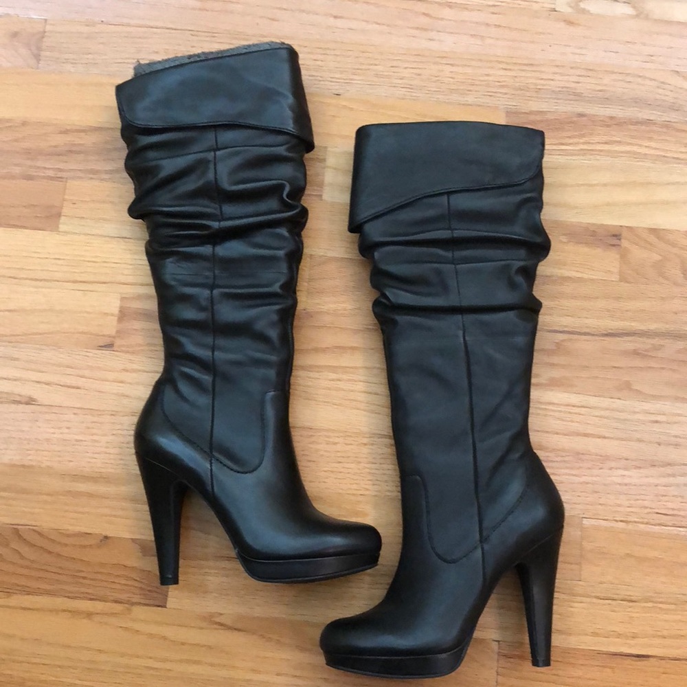 NWT Jessica Simpson Leather Knee High Boots